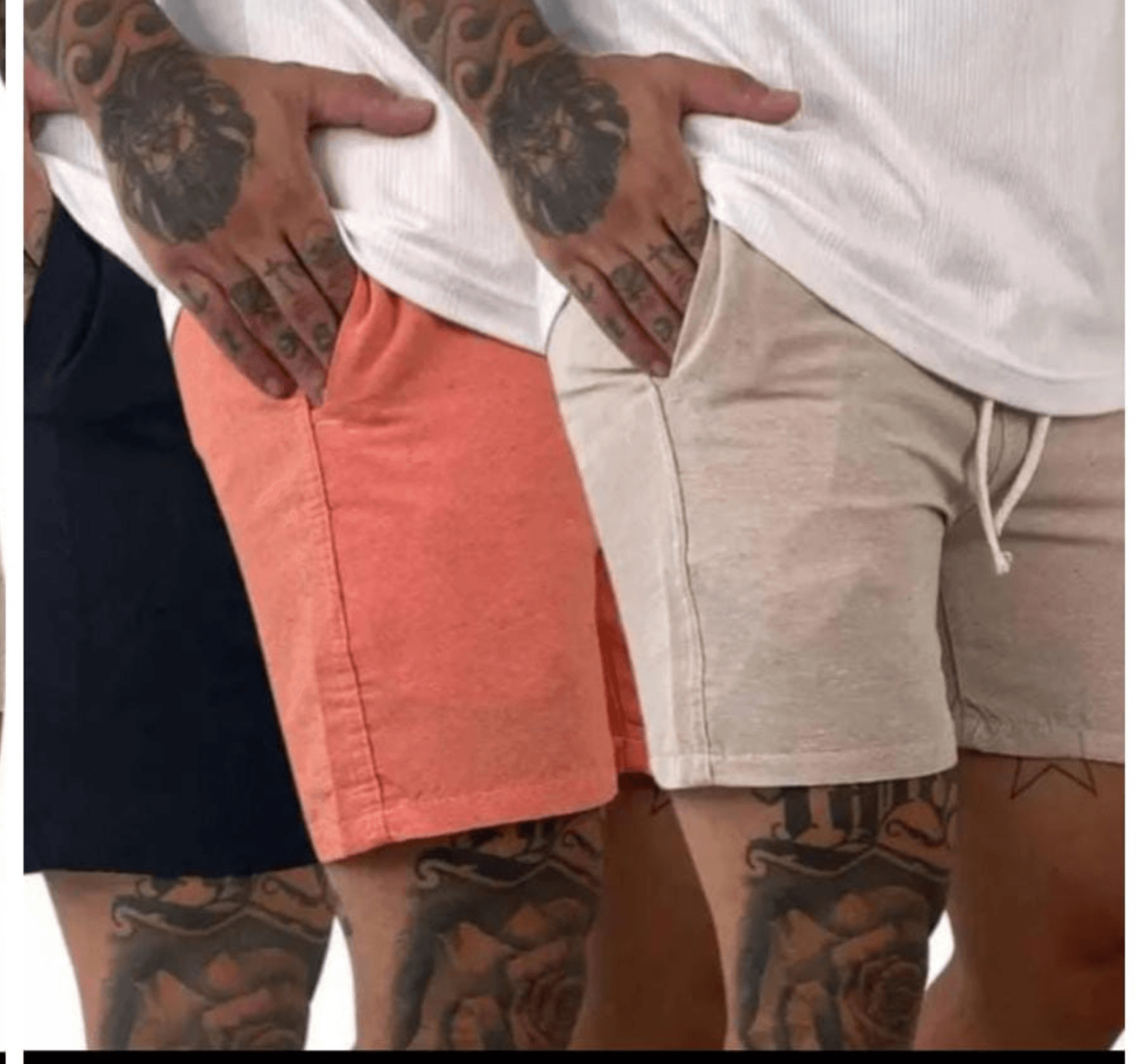 Short Masculino Linho adulto 