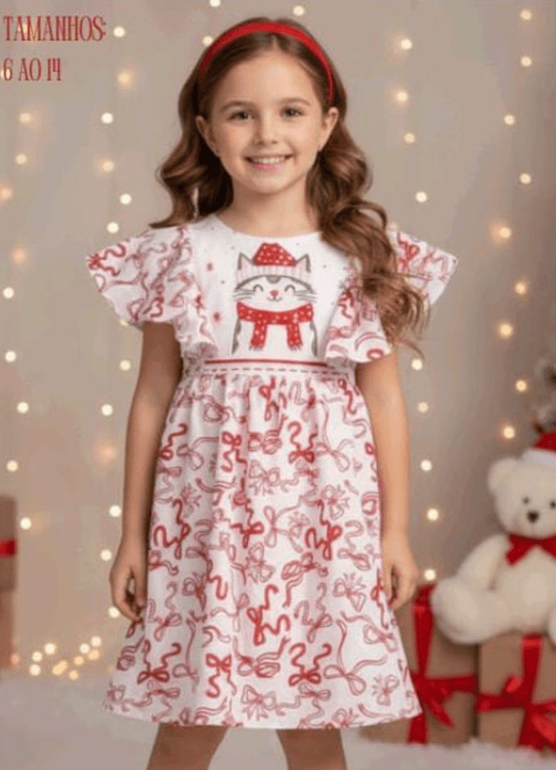 Vestido infantil e juvenil Monet
