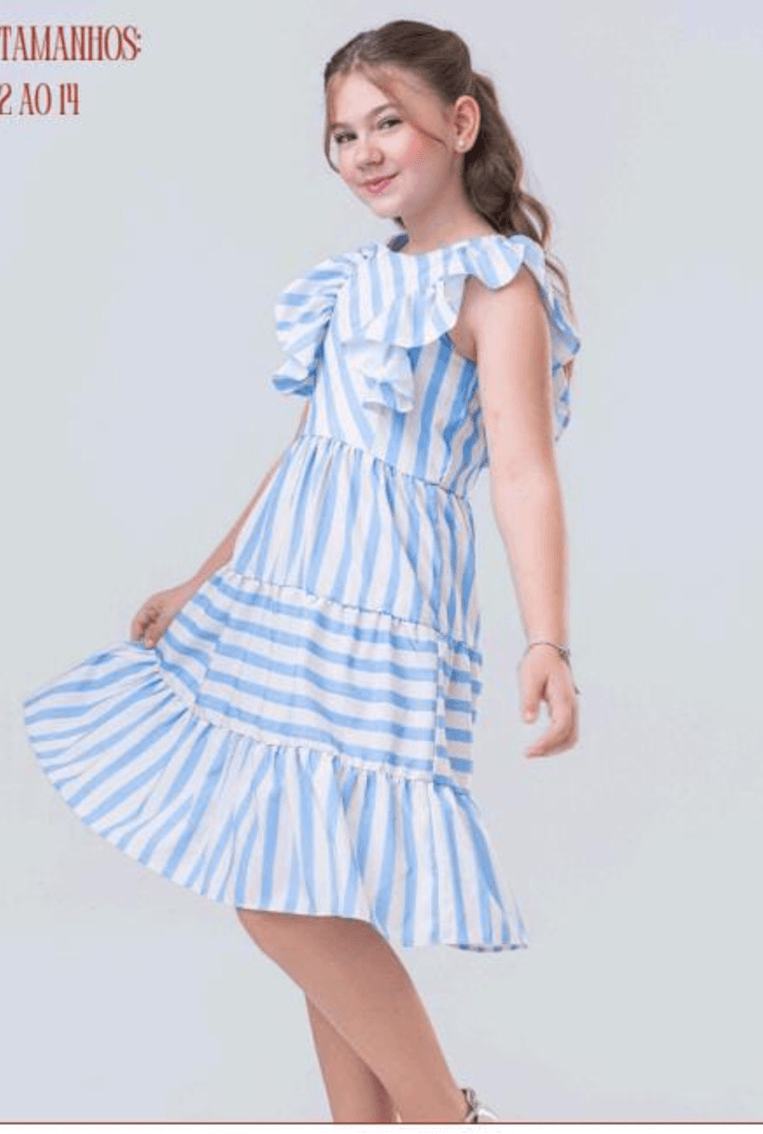 Vestidos infantis Listrado 