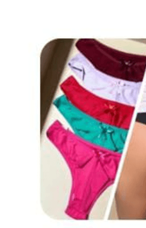 Calcinha fio duplo adulta 