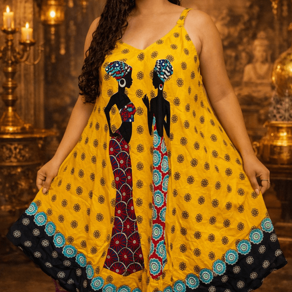 Vestido Trapézio Indiano – Seu Charme
