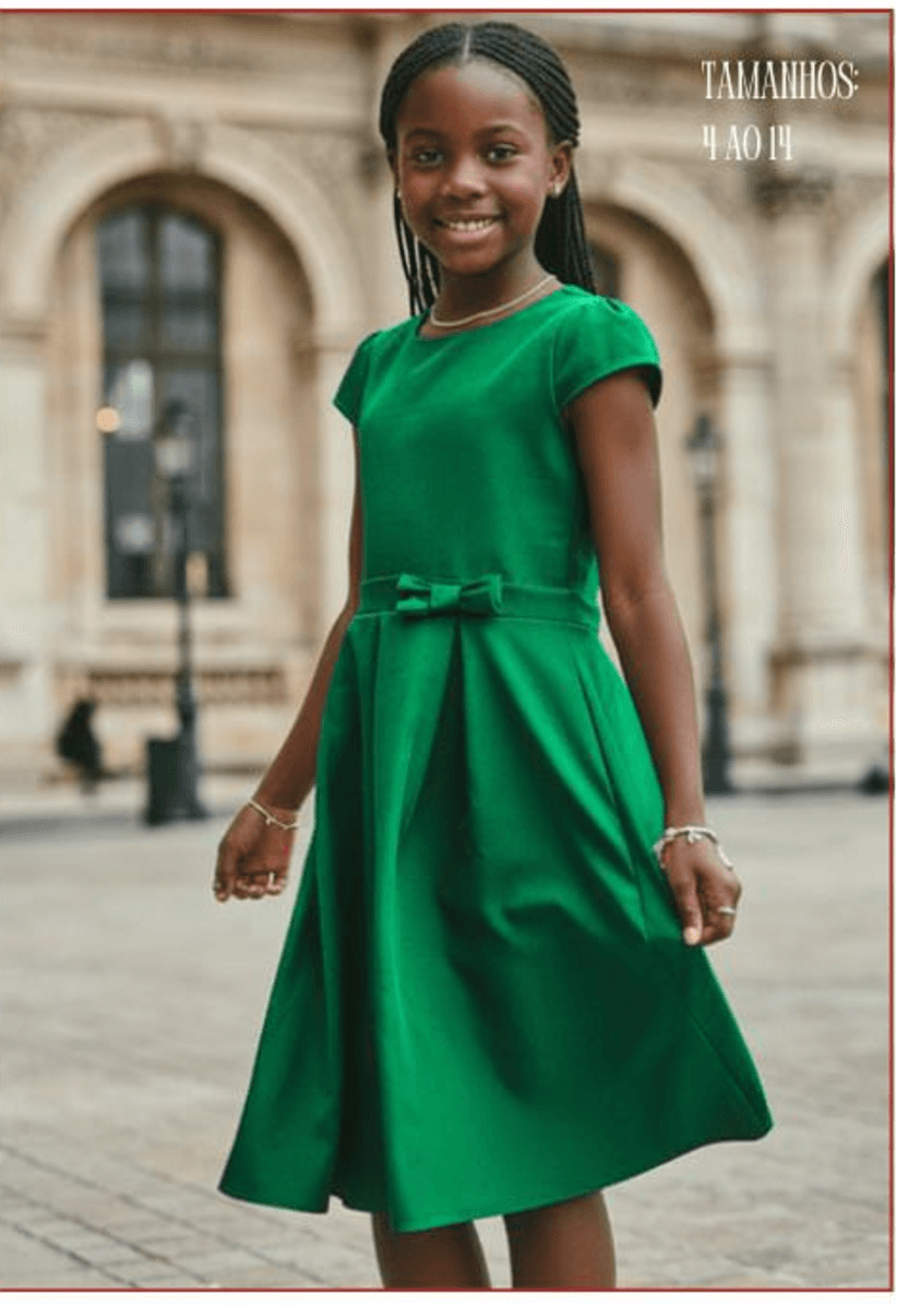 Vestido París Infantil e Juvenil 