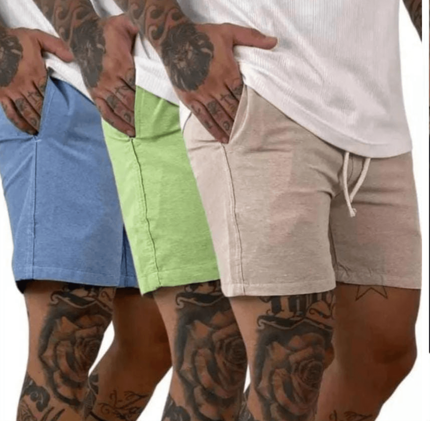 Short Masculino Linho adulto 