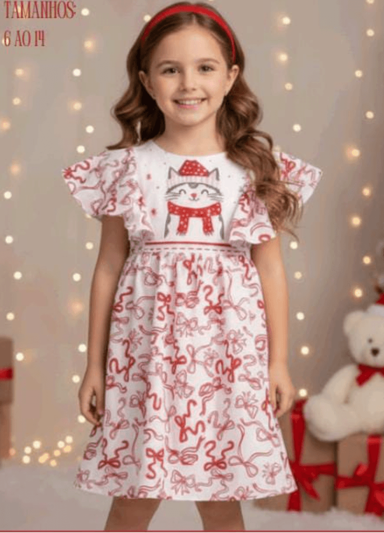 Vestido infantil e juvenil Monet