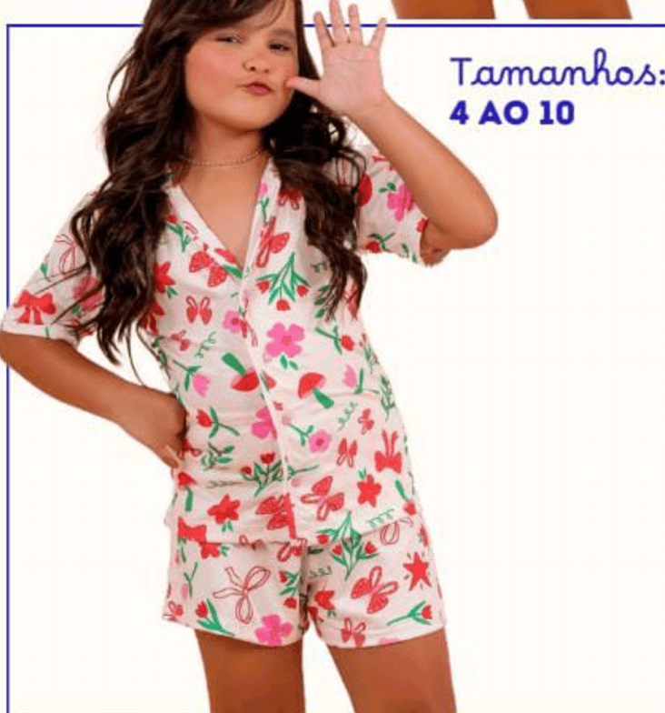 Pijamas infantis Americano  - 1