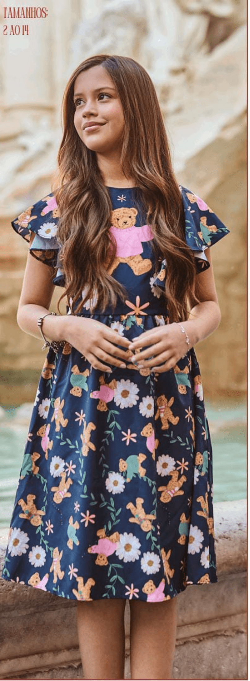Vestido infantil e juvenil Monet - 1